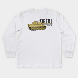 Tiger I Late Kids Long Sleeve T-Shirt